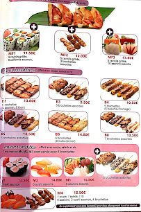 Sakura à Pierrefitte-sur-Seine menu