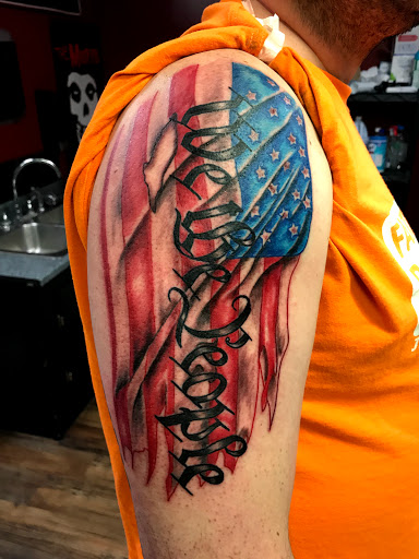 Explore spider man tattoo ideas, creative tattoo ideas in Jefferson City, available at The Ink Sling Studio