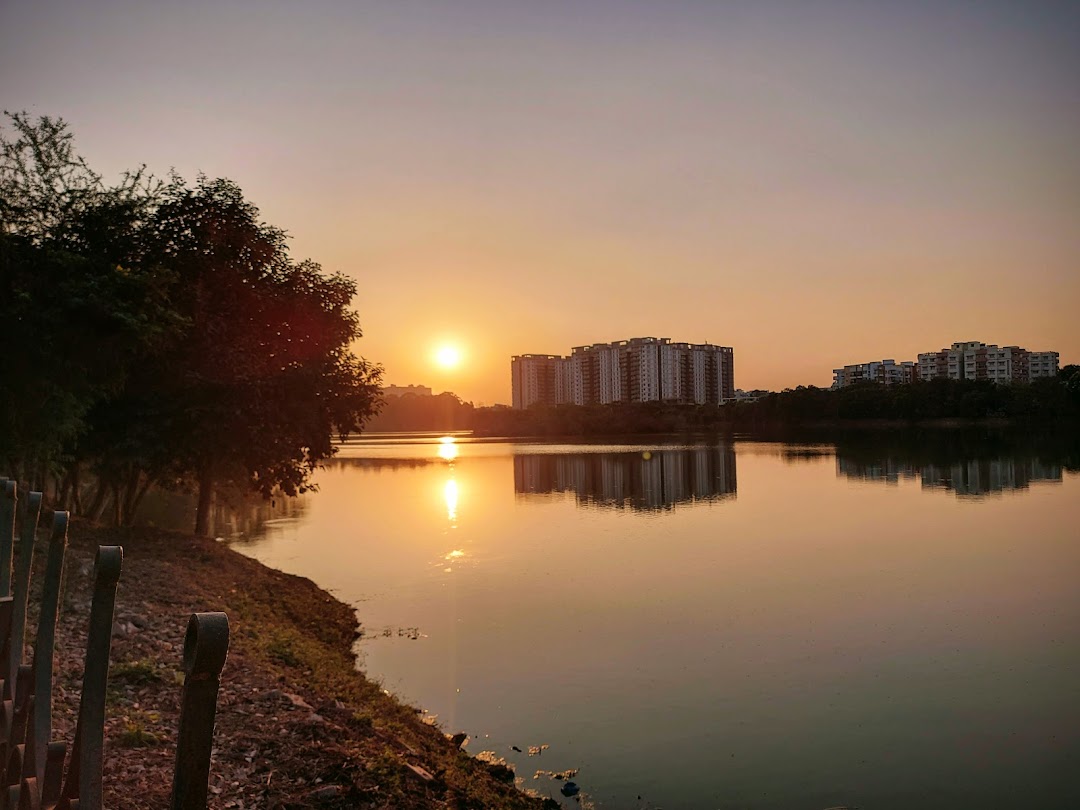 Kaikondrahalli Lake Walkway in the city Bengaluru