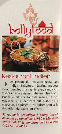 Curry du Restaurant indien Bollyfood Bourg En Bresse - n°14