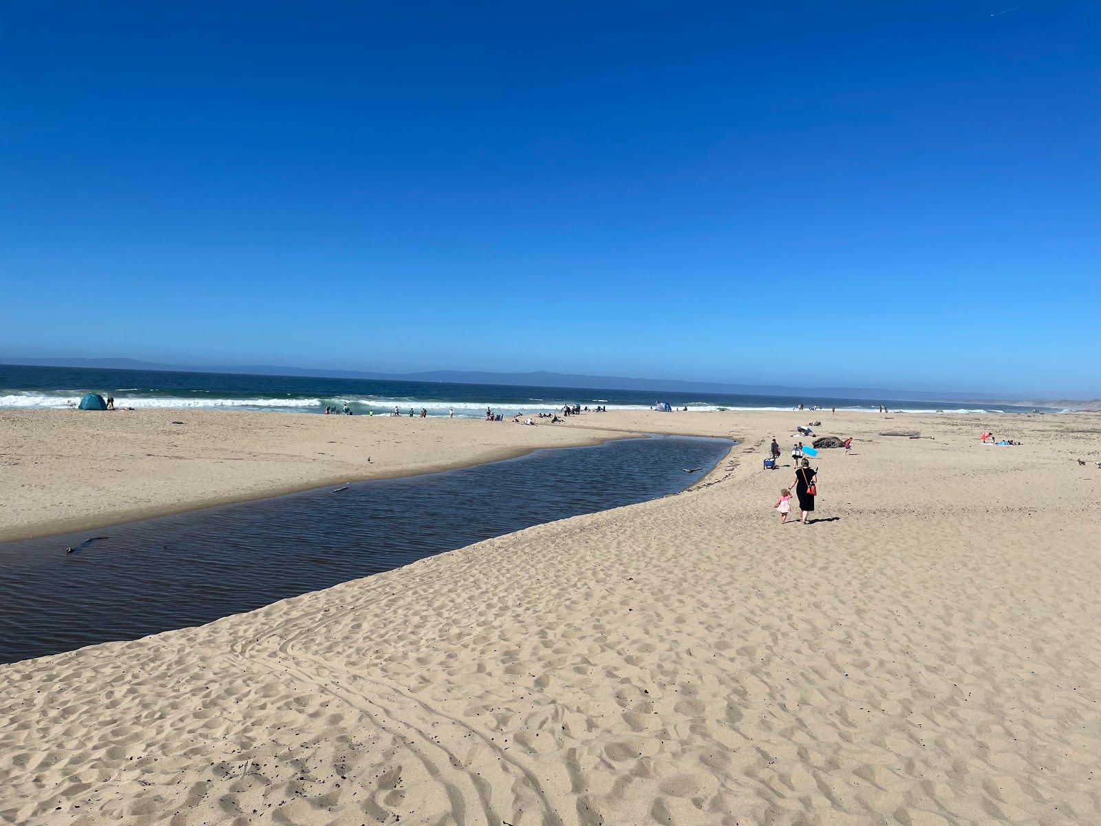 Photo of Monterey beach with bright sand surface