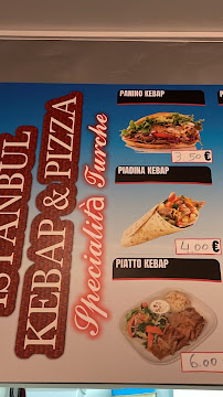 Kebab Istanbul Kebab à Porto San Giorgio (le menu)