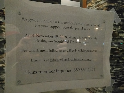 American Restaurant «Willies Locally Known», reviews and photos, 286 Southland Dr, Lexington, KY 40503, USA