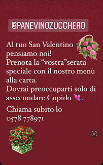 Pane vino & zucchero à Pienza menu