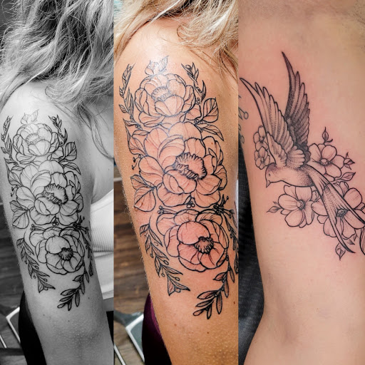 Explore compass tattoo cover up ideas, creative tattoo ideas in East Windsor, available at AAA Tattoo