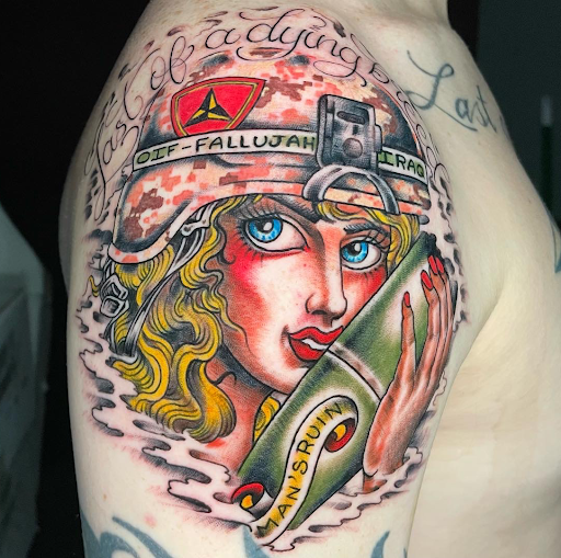 Explore ronin tattoo ideas, creative tattoo ideas in Georgetown, available at Iron Rite Tattoo South