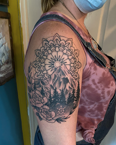 Explore neck tattoos for women ideas, creative tattoo ideas in Mount Washington, available at Prevail Tattoo