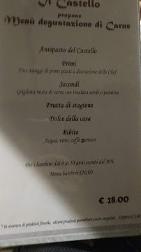 Ristorante Pizzeria Il Castello à Novara di Sicilia menu