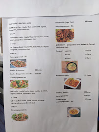 Restaurant thaï Thaï mania à emporter à Maubec (le menu)