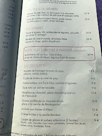 Chez Albert à Biarritz menu