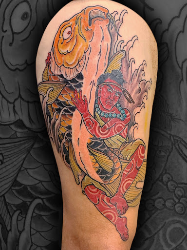 Explore biker tattoo ideas, creative tattoo ideas in Ballston Spa, available at Ransom Tattoo Gallery