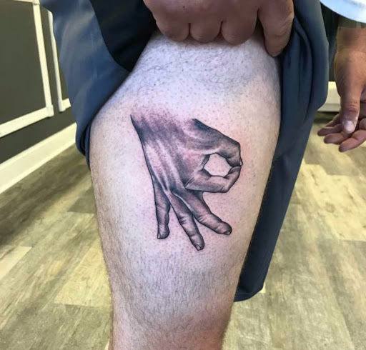 Explore wedding ring tattoo ideas for him, creative tattoo ideas in Waynesboro, available at Tattooed In the Wild Studio
