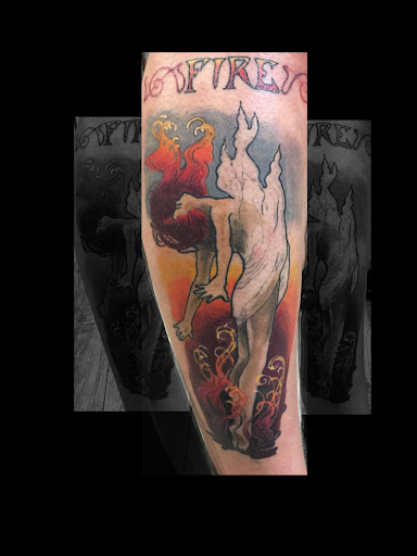 Explore half sleeve mens tattoo ideas, creative tattoo ideas in Atlanta, available at Iron Palm Tattoos & Body Piercing Atlanta