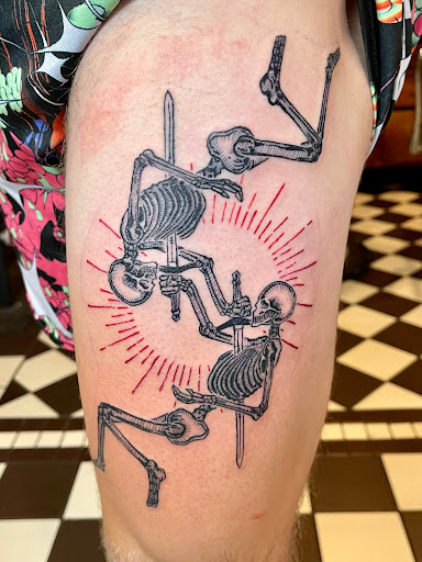 Explore floral arm sleeve tattoo ideas, creative tattoo ideas in Terre Haute, available at Timeless Tattoo LLC