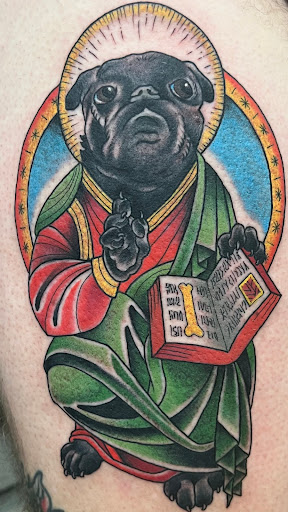 Explore star tattoo sleeve ideas, creative tattoo ideas in Phoenix, available at Golden Rule Tattoo Camelback