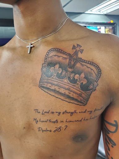 Explore lily tattoo ideas, creative tattoo ideas in Fort Worth, available at Twisted Ink