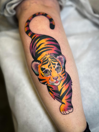 Explore patriotic forearm tattoo ideas, creative tattoo ideas in Clear Lake, available at Studio 65 Tattoos