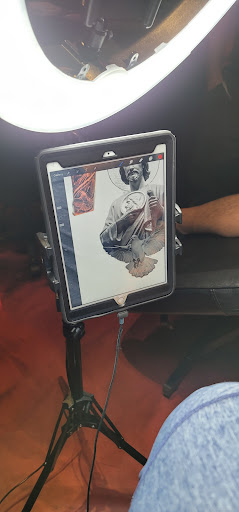 Tattoo Shop «Blood Moon Tattoo Gallery», reviews and photos, 101 N Main St #201, Mansfield, TX 76063, USA