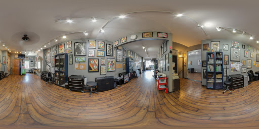 Explore upper arm tattoo ideas for guys, creative tattoo ideas in Brooklyn, available at Armageddon Ink Gallery