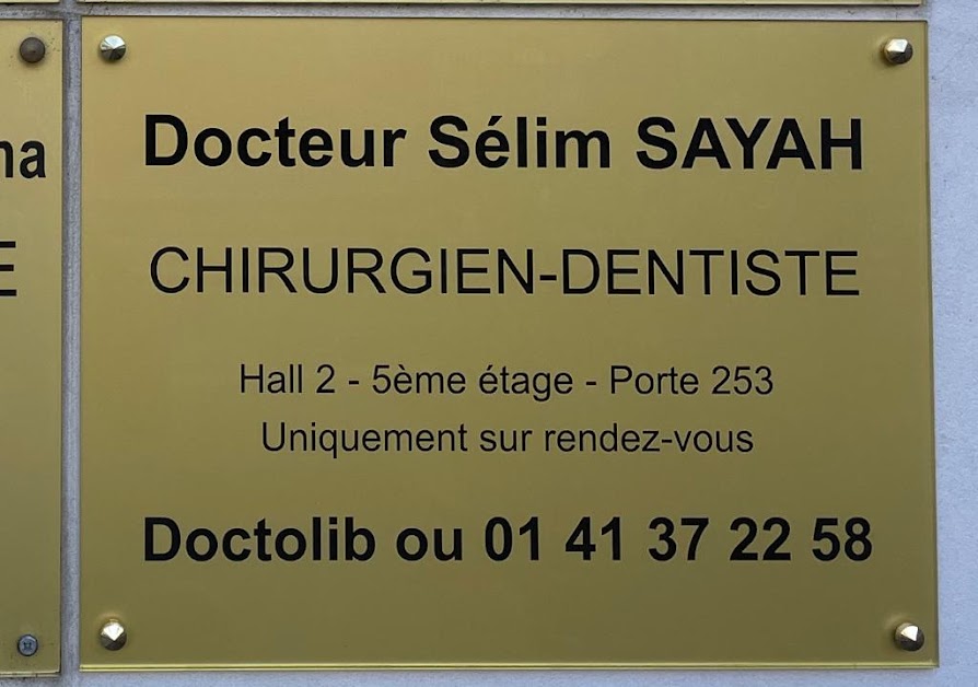 Docteur Sélim SAYAH à Nanterre