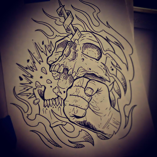 Explore dave matthews band tattoo ideas, creative tattoo ideas in Dekalb, available at Proton Tattoo