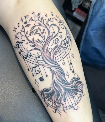 Explore templar knight tattoo ideas, creative tattoo ideas in Erie, available at Ink Assassins