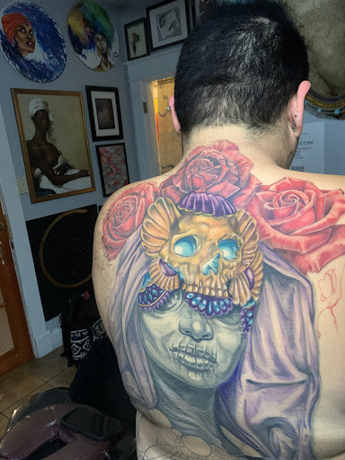 Explore black heart tattoo ideas, creative tattoo ideas in Nashville, available at One Drop Ink Tattoo Parlour and Gallery