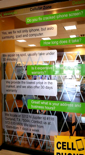 Cell Phone Store «Cellular Zone», reviews and photos, 3212 N Jupiter Rd #118, Garland, TX 75044, USA