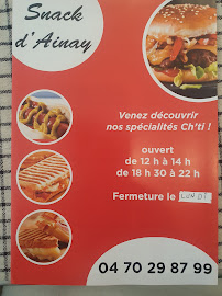 Aliment-réconfort du Restauration rapide Snack d'Ainay à Ainay-le-Château - n°3