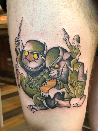 Explore tattoo ideas for pets, creative tattoo ideas in Glenside, available at Iron Will Tattoo Club