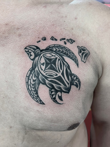 Explore mens tree tattoo ideas, creative tattoo ideas in Honolulu, available at Sacred Art Tattoo Waikiki