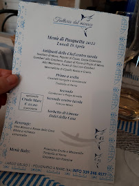 Menu / carte de Trattoria Dal Monaco à Polignano a Mare