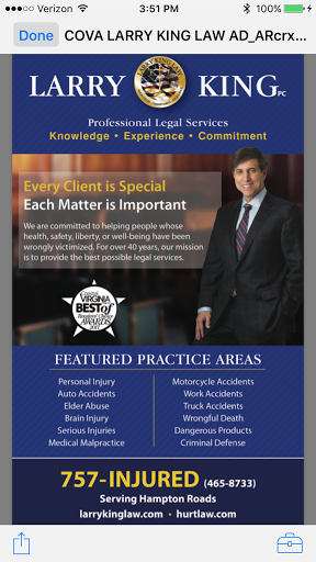Attorney «Larry King Law», reviews and photos