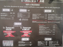 Restaurant Le Grill De La Forge à La Tranche-sur-Mer (le menu)