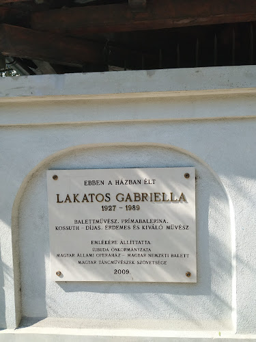 Lakatos Gabriella emléktábla - Lakatos