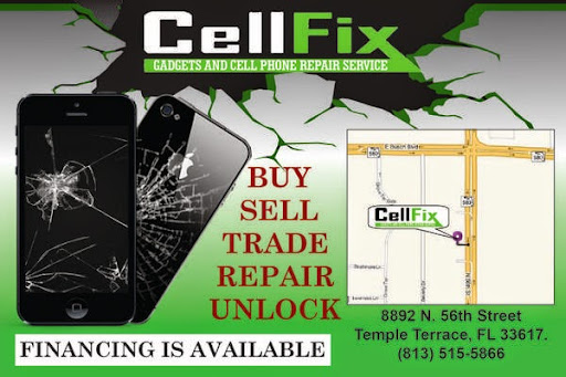 Cell Phone Store «CELLFIX - CELLPHONE REPAIR- TEMPLE TERRACE», reviews and photos, 8892 N 56th St, Temple Terrace, FL 33617, USA