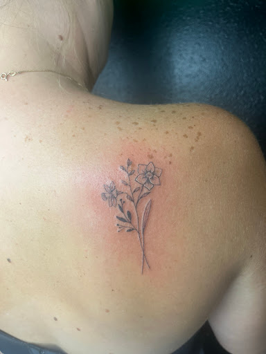 Explore mens collar bone tattoo ideas, creative tattoo ideas in Foley, available at Emerald Ink Tattoos by Victoria