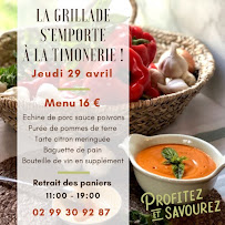 Restaurant La Timonerie à Rennes (la carte)