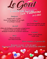 Ristorante 'Le Goût' - L'arte dei sapori à Caserta carte