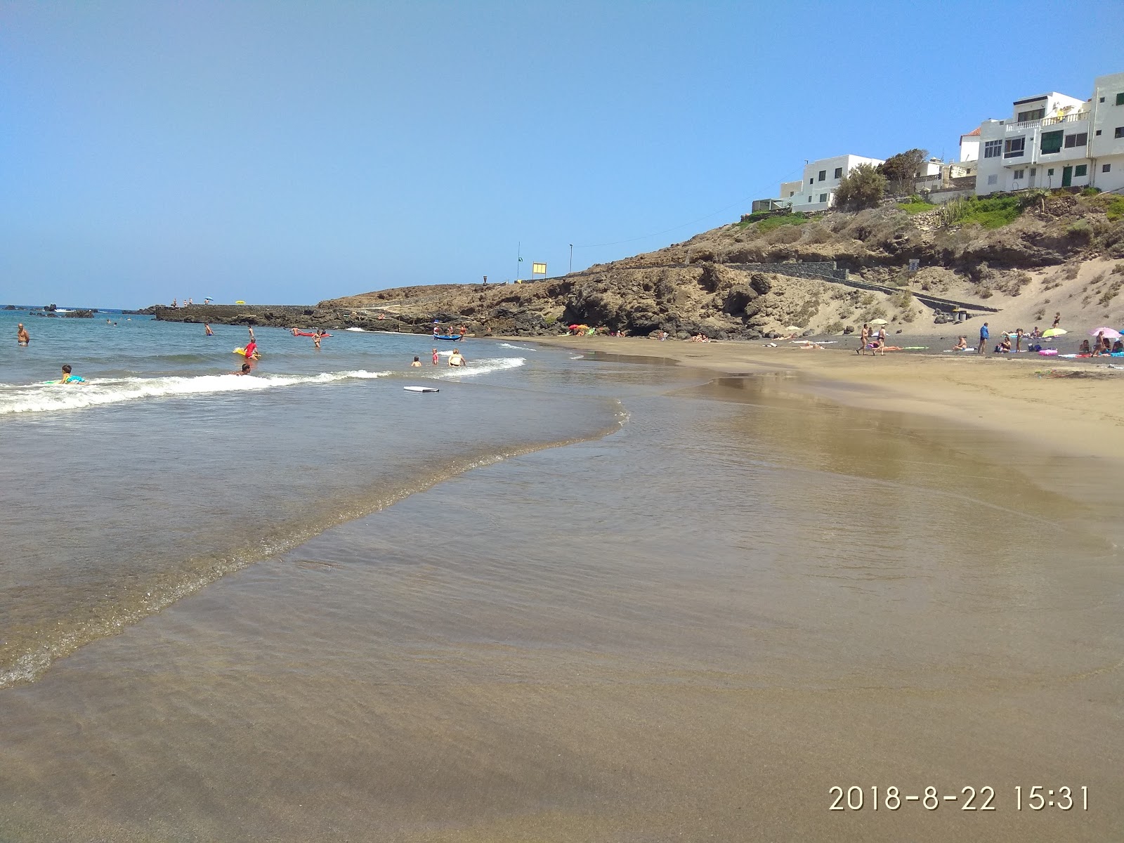 Foto af Playa el Poris med høj niveau af renlighed