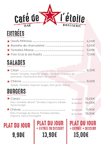 Café de l’étoile : Bar, Brasserie, Restaurant à Fismes carte