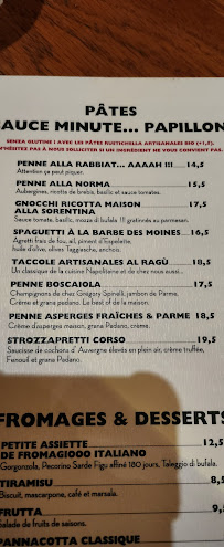 Restaurant Corso à Paris (la carte)