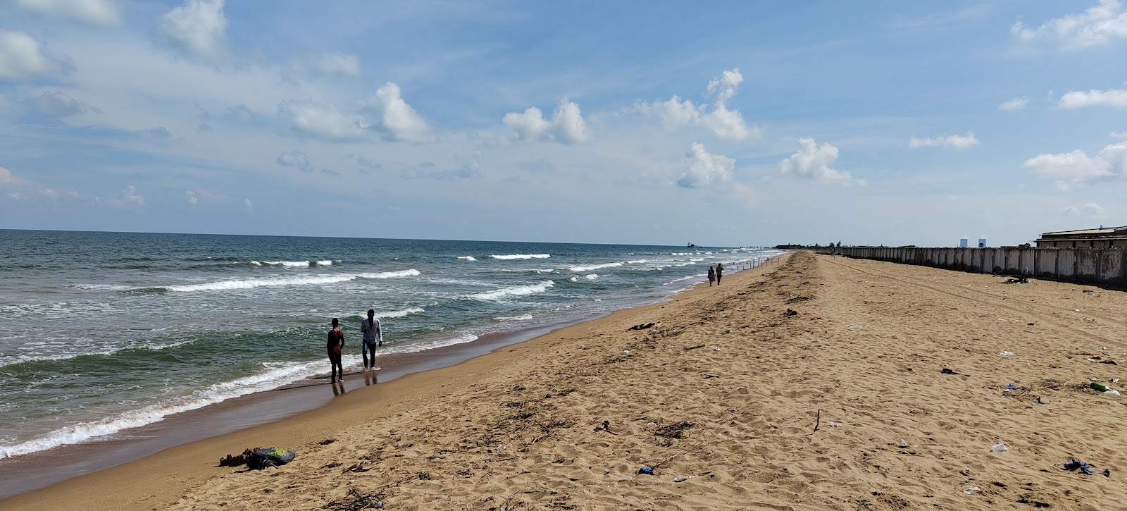 Fotografija Kotha Koduru Beach z dolga ravna obala