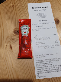 Menu / carte de dönerWERK à Kiel