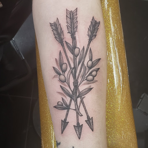 Explore calf tattoo ideas, creative tattoo ideas in Addison, available at Cat Tattoo