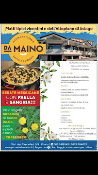 Pizzeria Ristorante Enoteca da Maino à Lusiana Conco menu