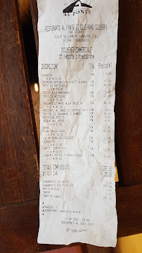 Menu / carte de Ristorante AL PONTE à Villanova Canavese