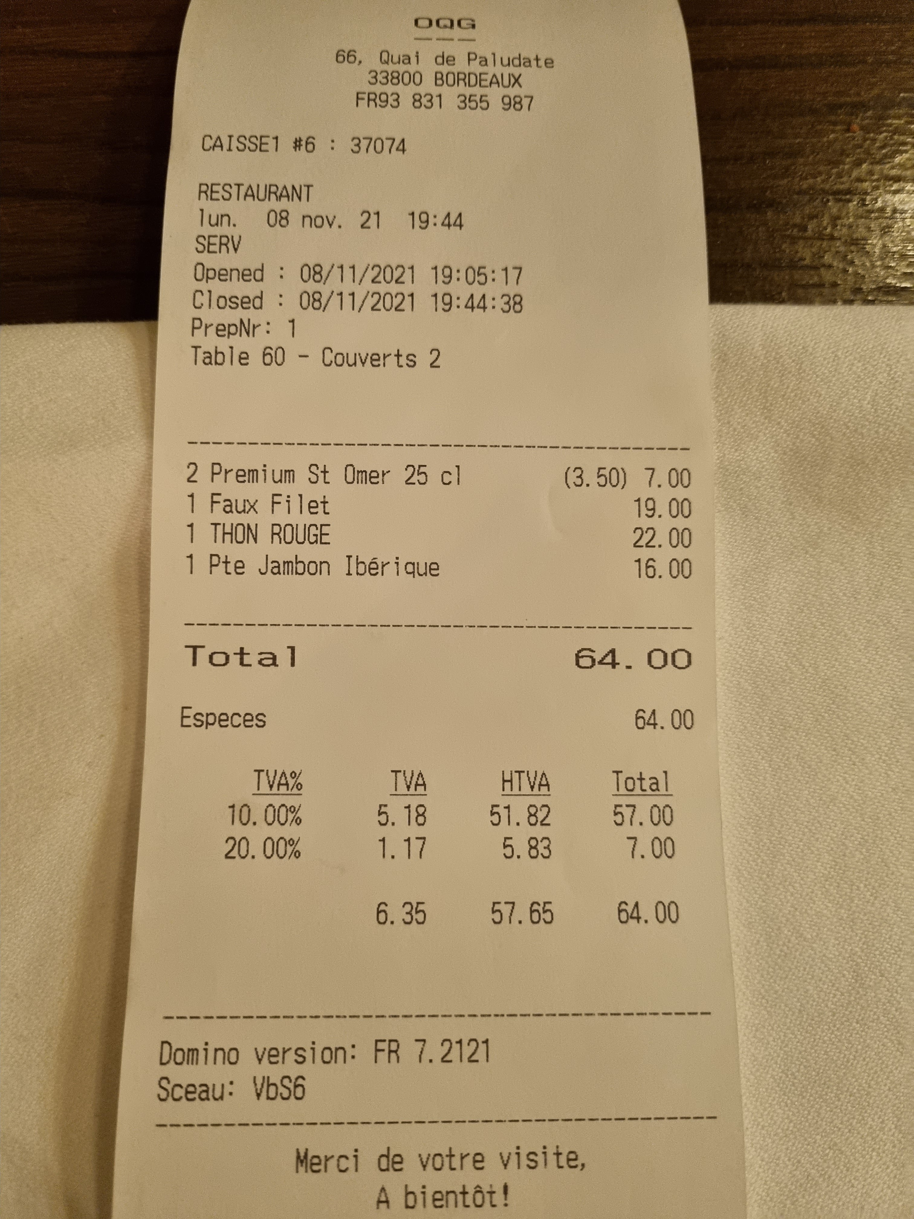 Photo n° 1 de l'avis de Eric.� fait le 09/11/2021 à 06:13