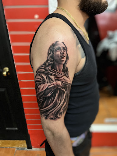 Explore party tattoo ideas, creative tattoo ideas in El Paso, available at Estilo Firme Tattoo Co.