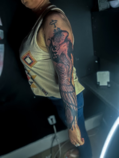 Explore car tattoo ideas, creative tattoo ideas in Spirit Lake, available at Castaway tattoo